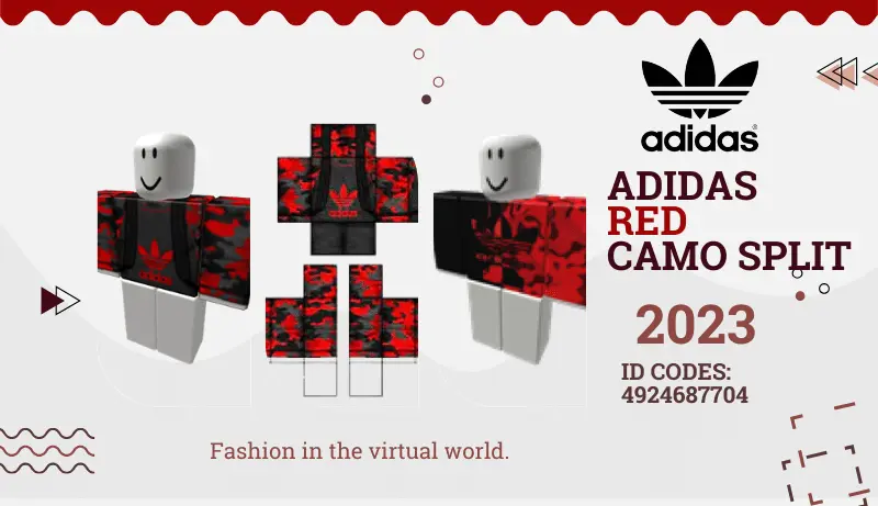 Adidas Red Camo Split Roblox