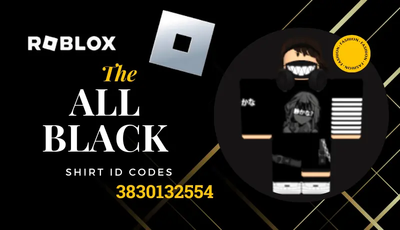 The All Black Roblox Shirts Codes
