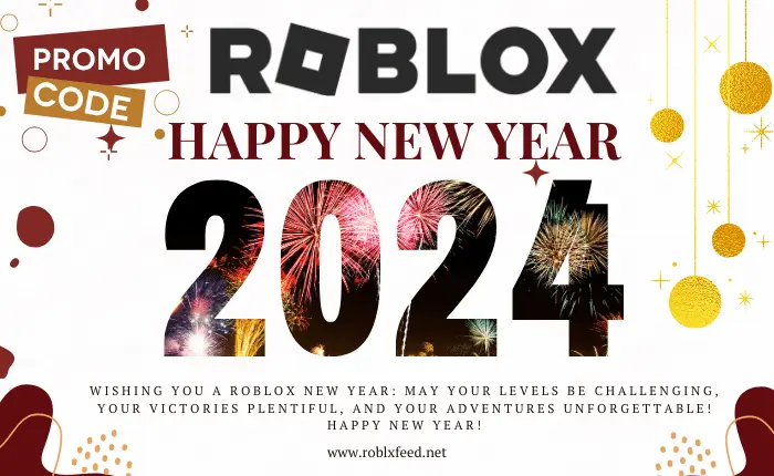 Roblox Promo codes with Happy New Year 2024