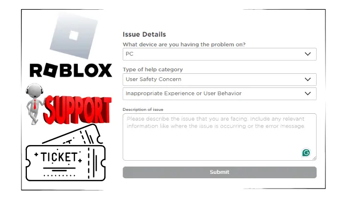 How To Use Roblox Support Ticket