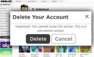 How to Delete your Roblox Account