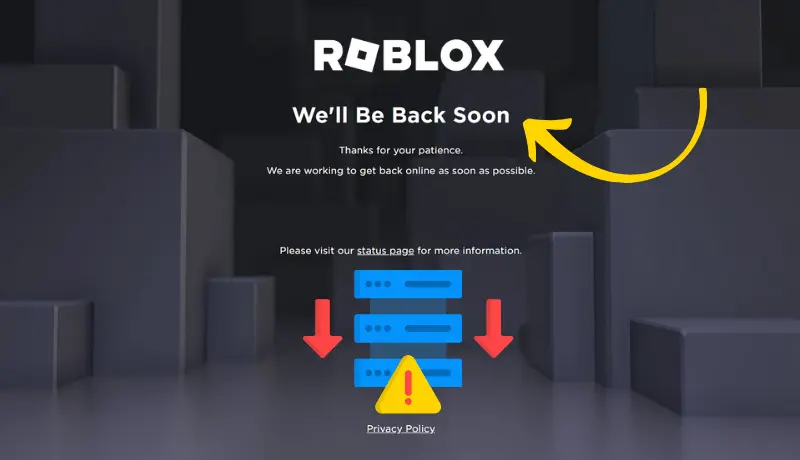 Roblox Server Maintenance or Outage