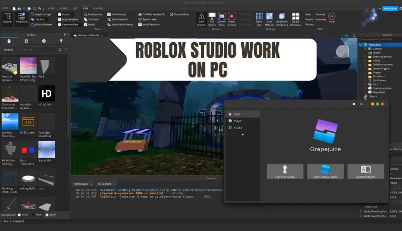 Roblox studio work on pc