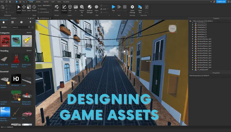 Designing Assets in Roblox Studio