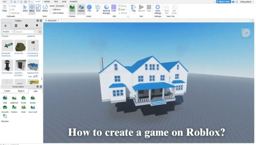 How to create a game on Roblox?