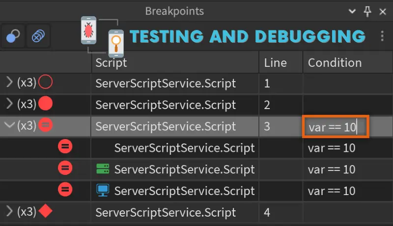 Testing and Debugging in Roblox studio