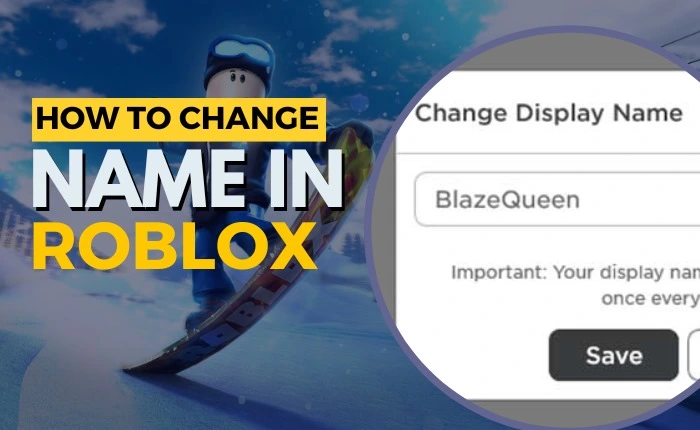 How to change your name in Roblox